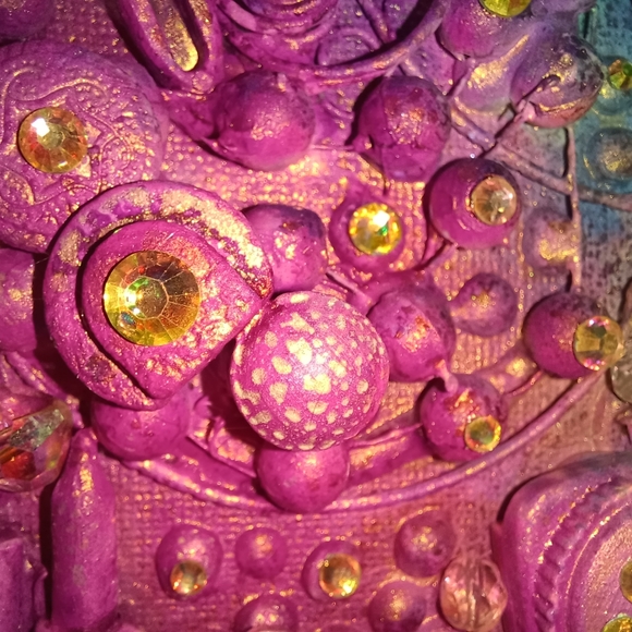 "Neuroscience" Mixed Media 5x7 Framed Creation/Gift OOAK - Picture 5 of 5